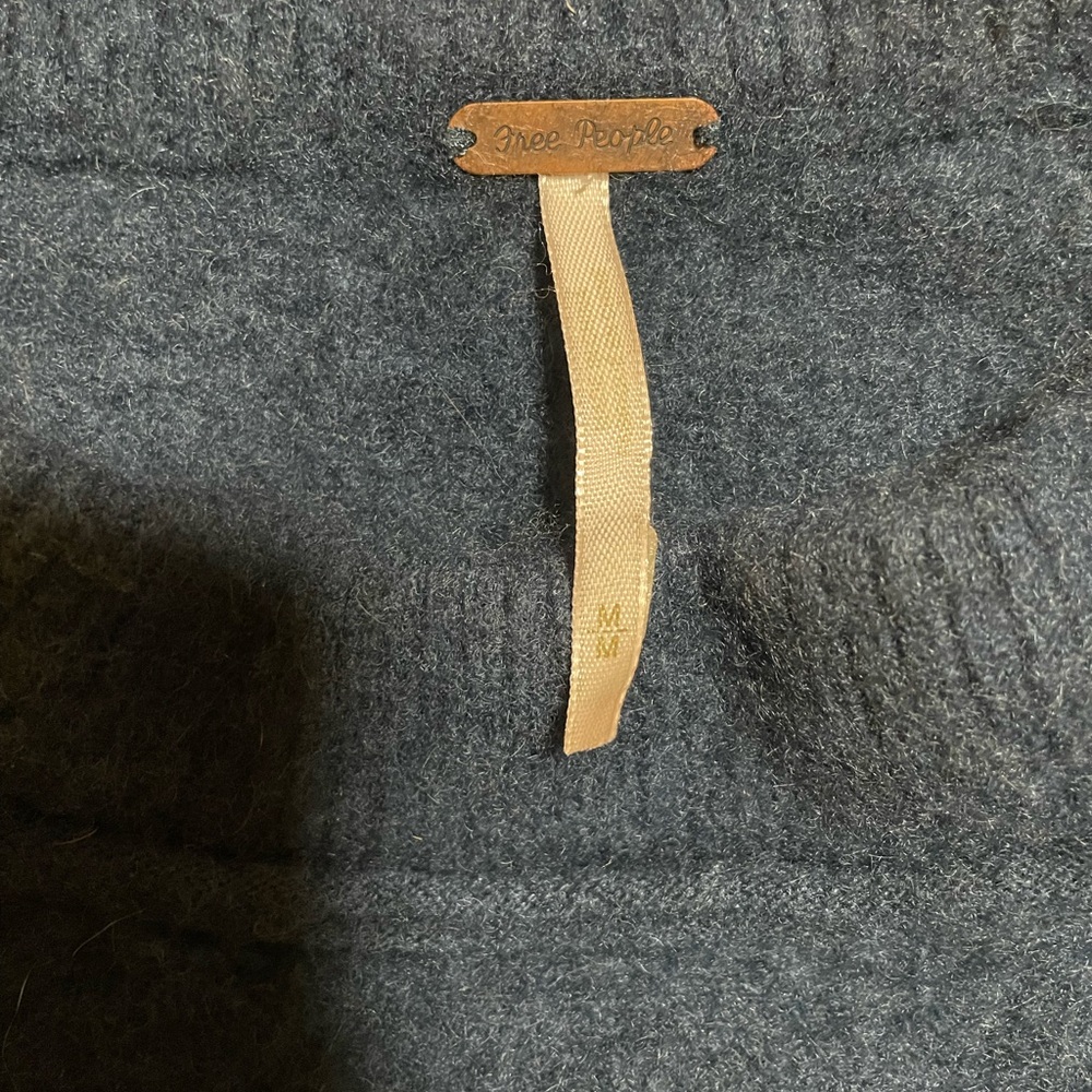 Free People Cashmere Blue Sweater - Picture 3 of 8
